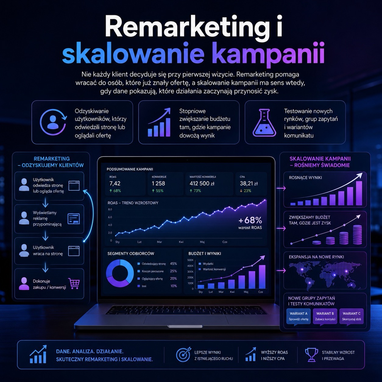 Remarketing i skalowanie kampanii Google Ads na podstawie danych