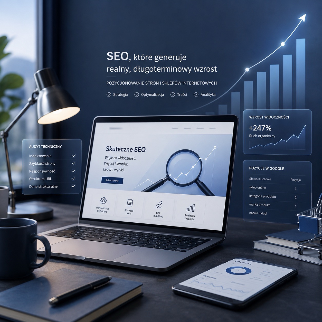 Strategia SEO dla strony internetowej i sklepu internetowego
