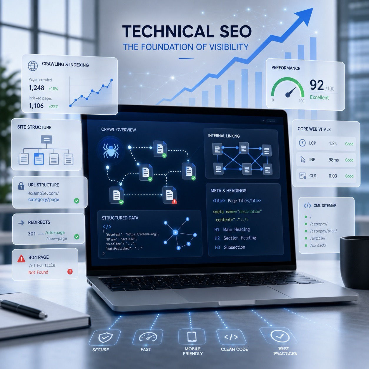 Audyt techniczny SEO i analiza widoczności strony